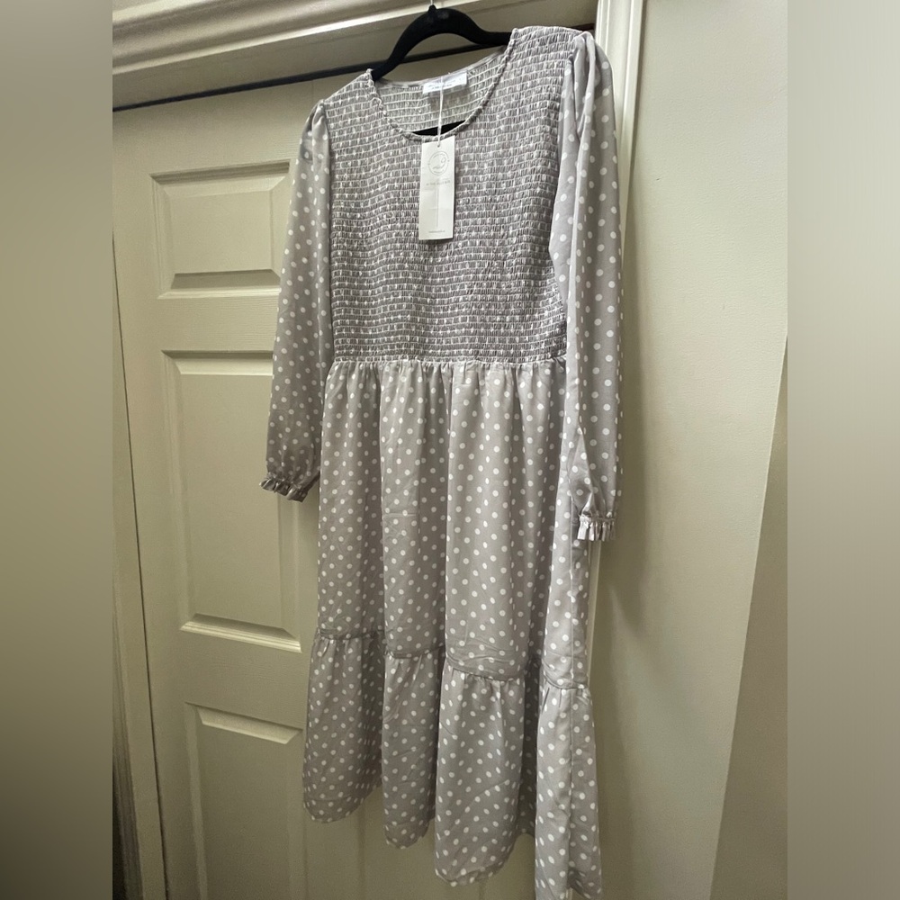 Grey Jillian Harris dress